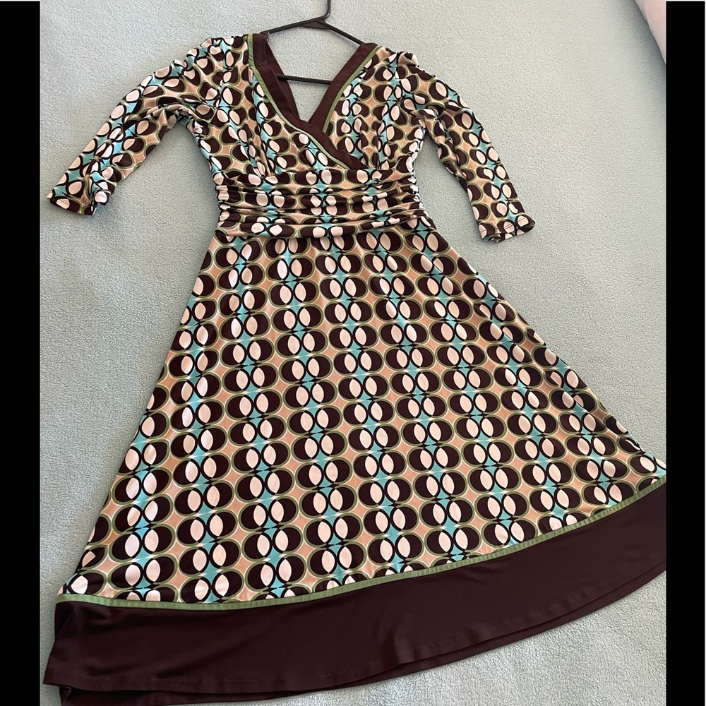 Geometric A-Line Dress